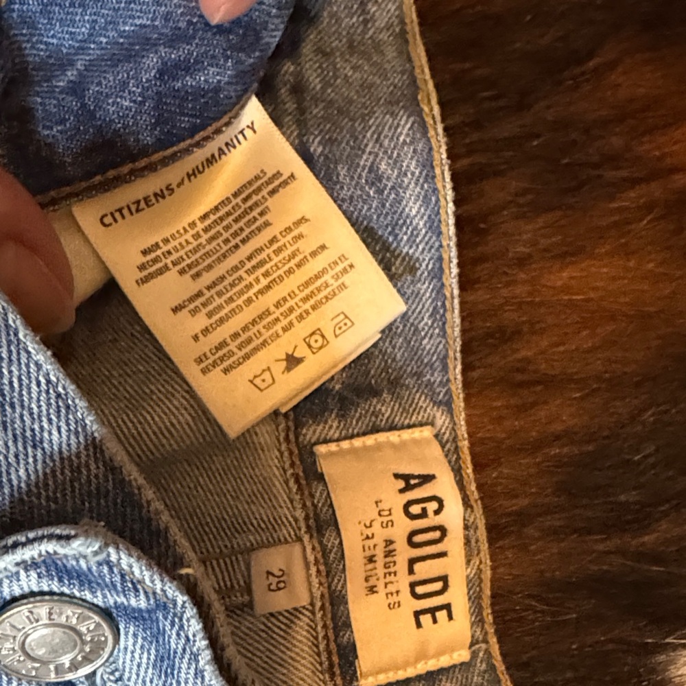 Agolde Riley High Rise Straight Crop Jeans - Picture 4 of 8